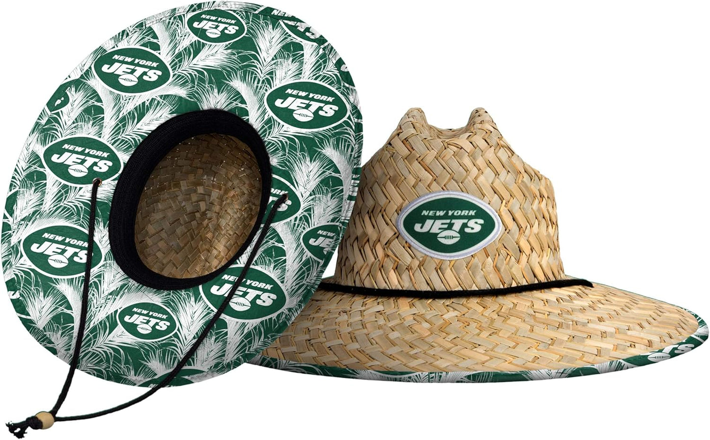 FOCO Men's NFL Team Logo Floral Lifeguard Beach Straw Sun Hat
