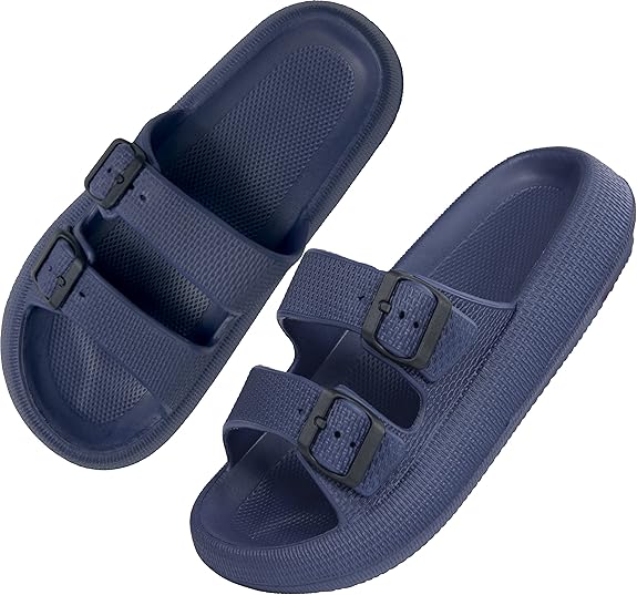 BenSorts Pillow Sandals for Women Men with Thick Sole Comfort