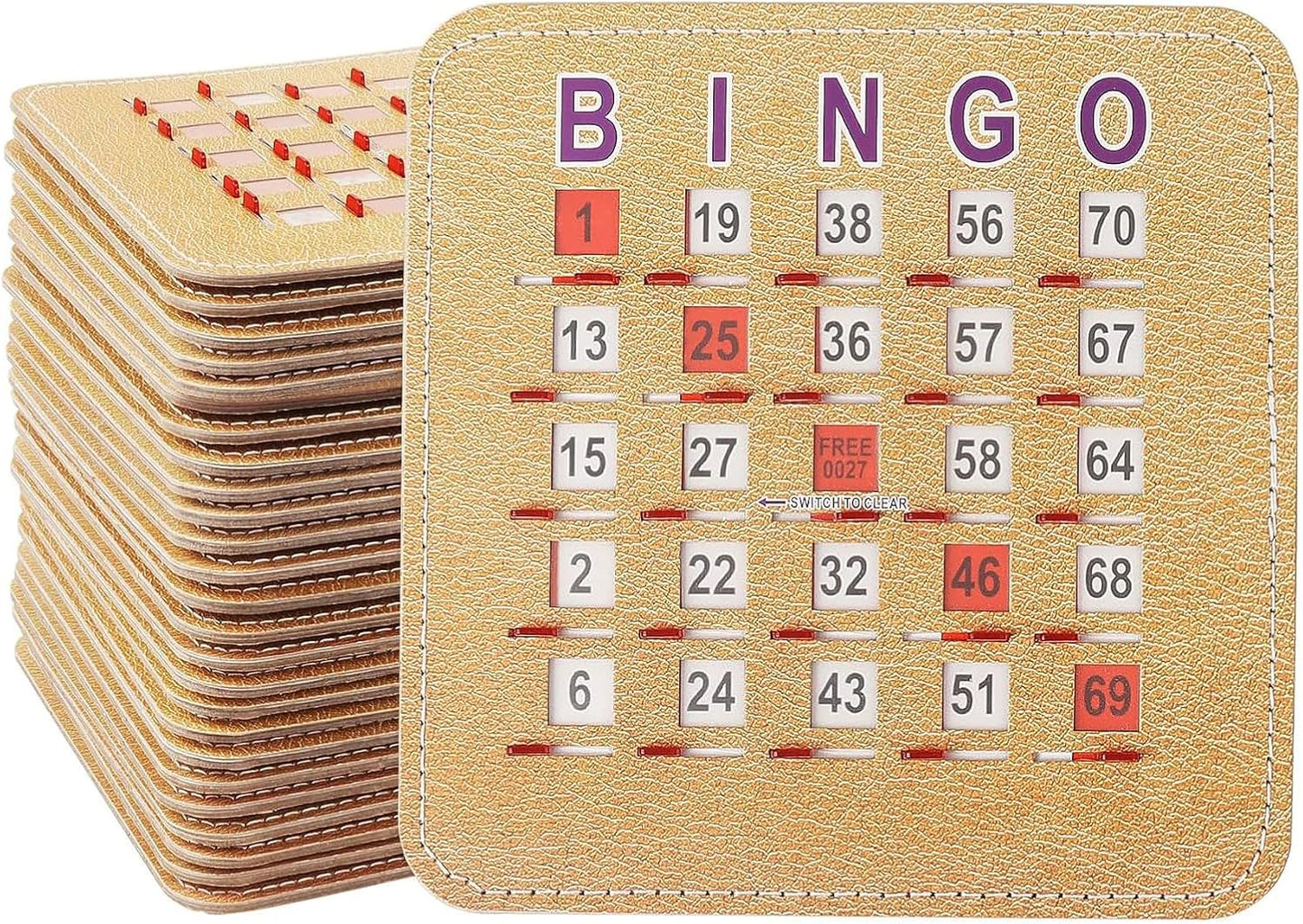 5Ply Stitched Shutter Bingo Cards for Fun Game Nights