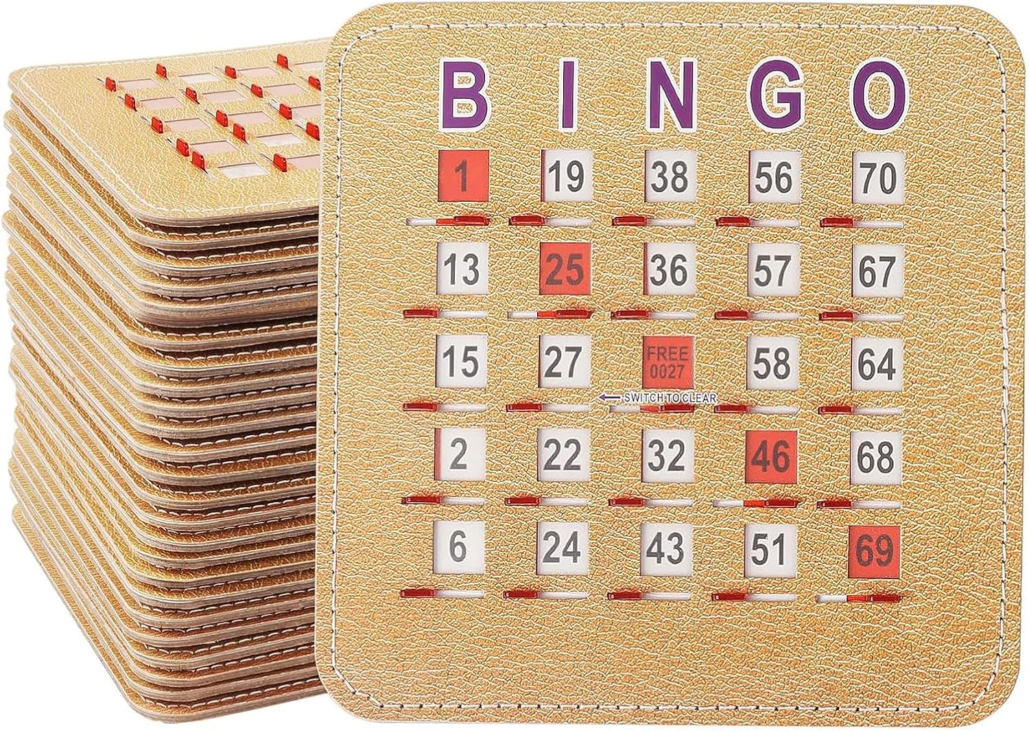 5Ply Stitched Shutter Bingo Cards for Fun Game Nights