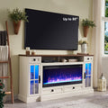 RedLemon Modern Farmhouse TV Stand with Electric Fireplace