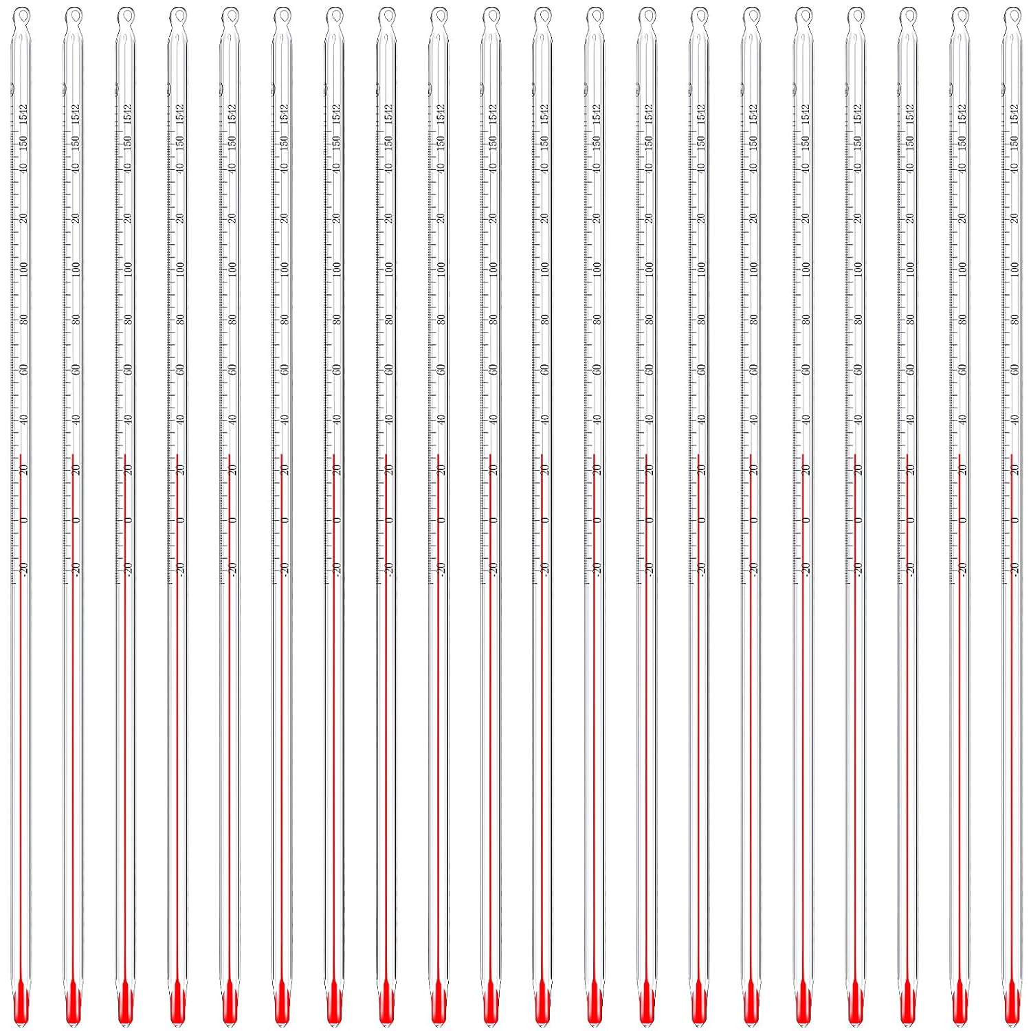20 Pcs General Purpose Lab Thermometer for Accurate Readings