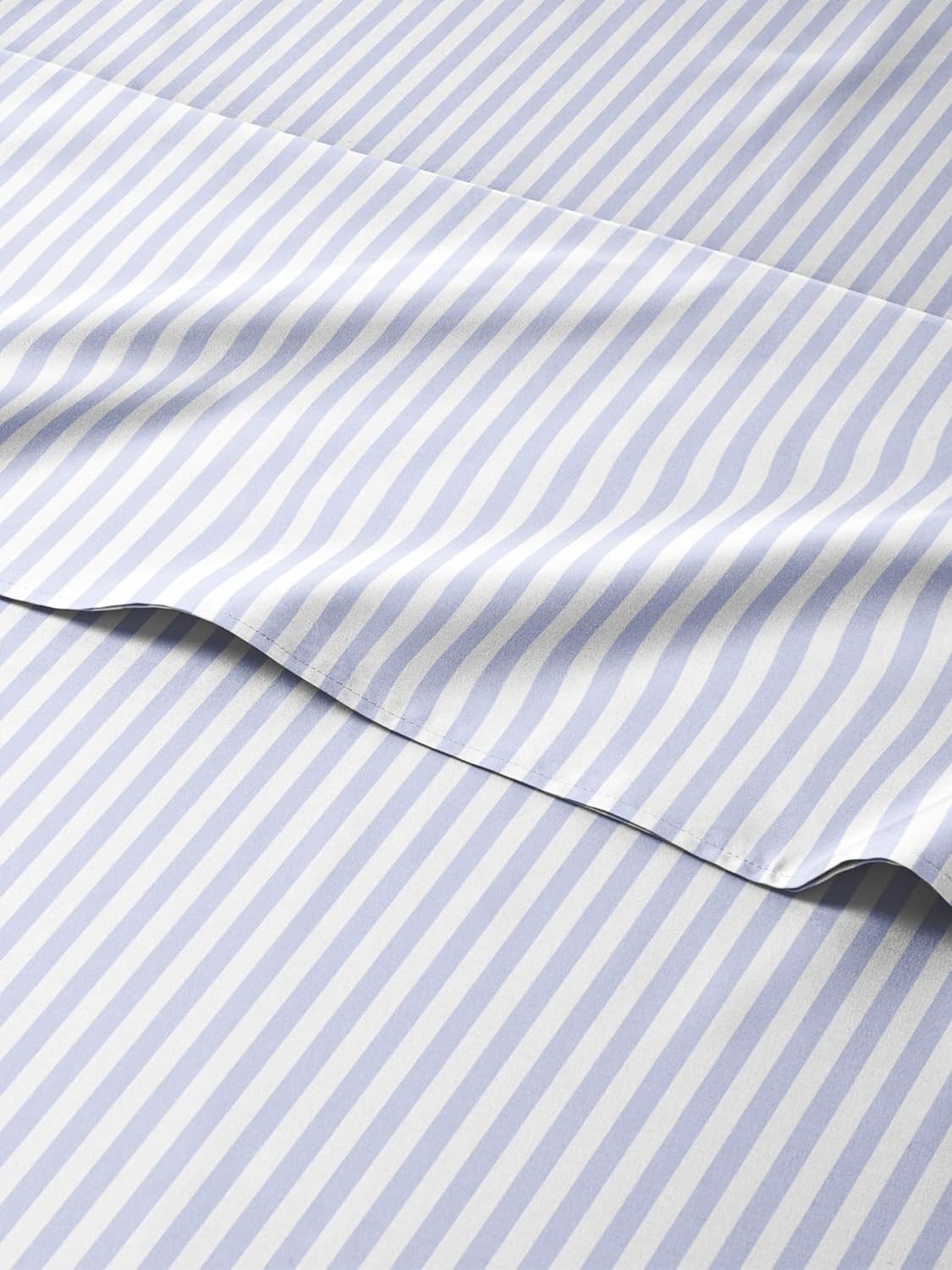 Kids Full Size Blue Striped Sheets Set - Nautical Bedding Fun