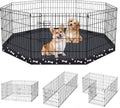 Dog Pen Pet Playpen Dog Fence Indoor Foldable Metal Wire Exercise
