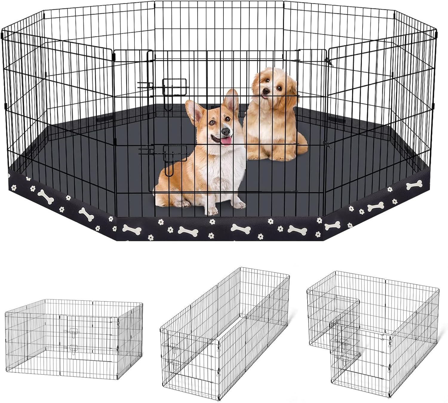 Durable Indoor Outdoor Dog Pen Playpen for Safe Pet Exercise