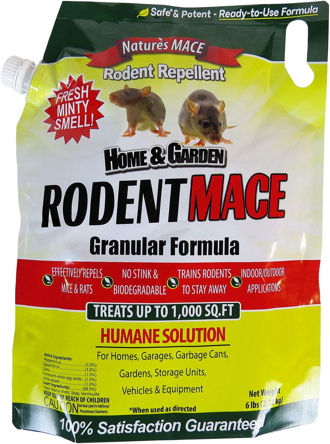Nature's MACE Rodent Repellent 6lb - Keep Rodents Out!
