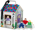Take-Along Wooden Doorbell Dollhouse - Portable Playhouse for Kids