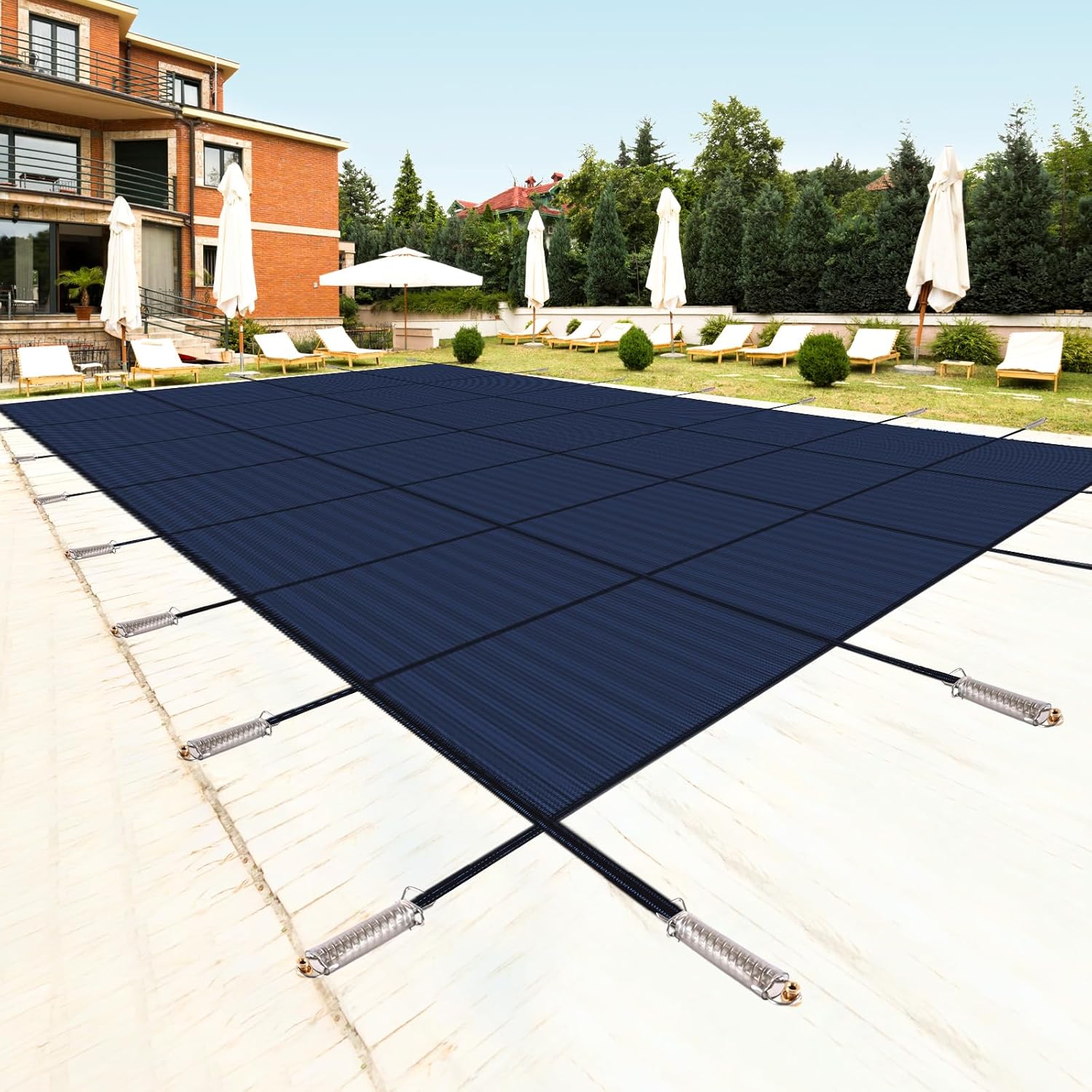 Pool Safety Cover for Inground Pools - Heavy-Duty Winter Protection