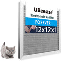 UBeesize 12x12x1 Reusable Electrostatic Air Filter - MERV 8 Lifetime