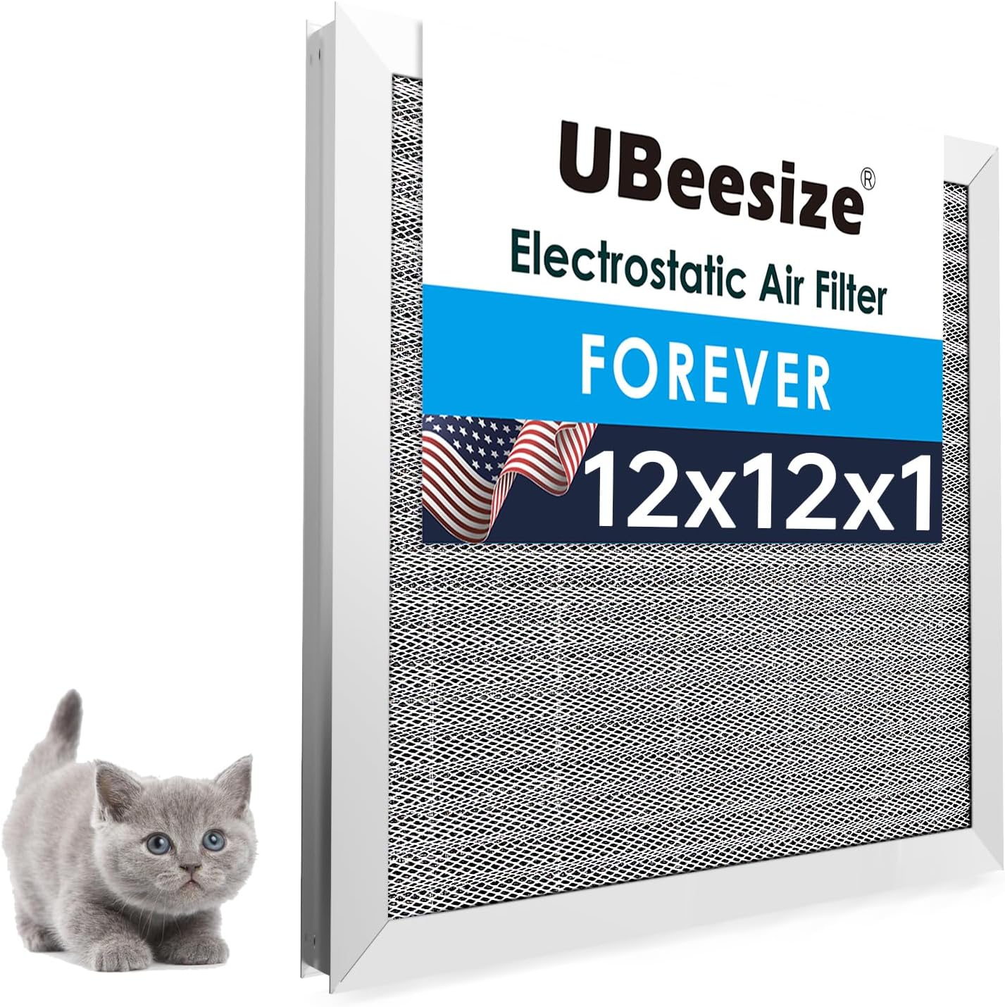 UBeesize Reusable Electrostatic Air Filter for HVAC Systems