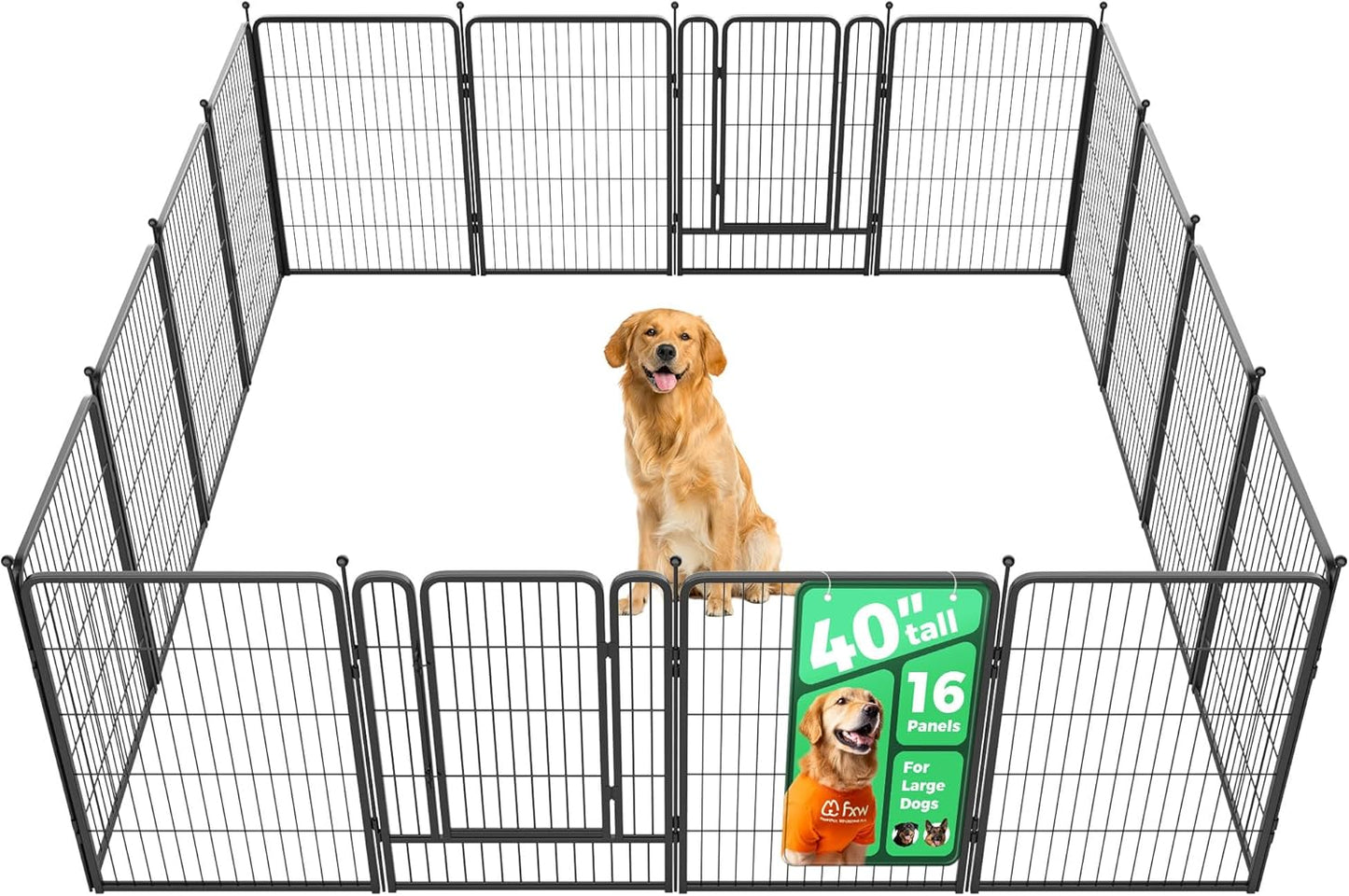 FXW Rollick Unleashed Dog Playpen for Indoor and Outdoor Use
