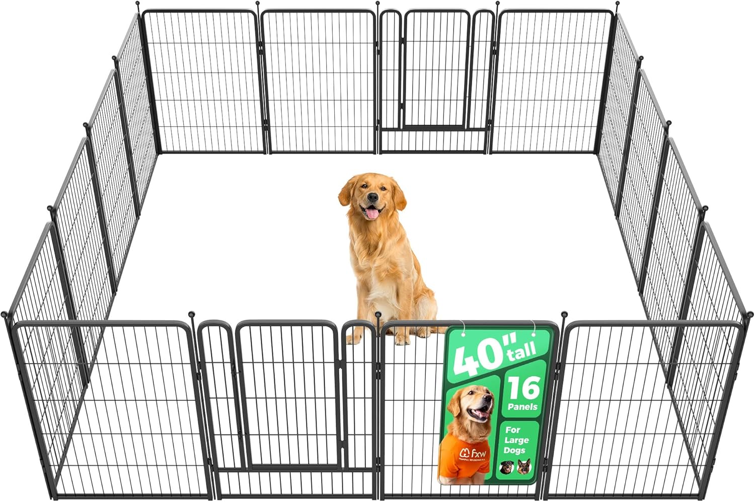 FXW Rollick Unleashed Dog Playpen for Indoor and Outdoor Use