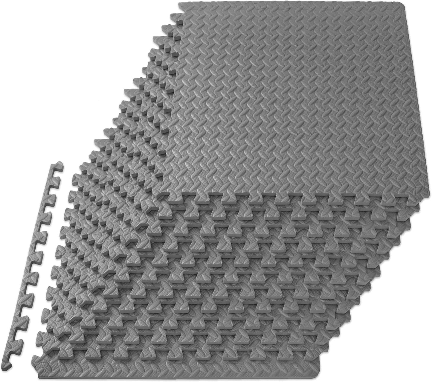 ProsourceFit Puzzle Exercise Mat - Durable Foam Floor Tiles