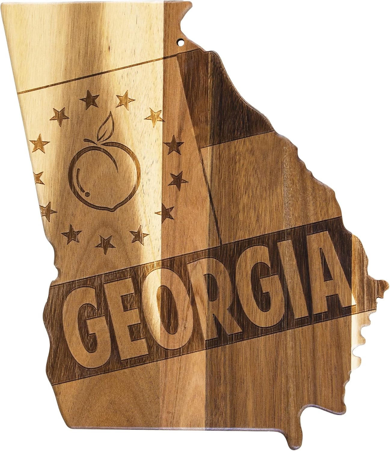 Georgia State Shaped Cutting Board and Charcuterie Tray Gift