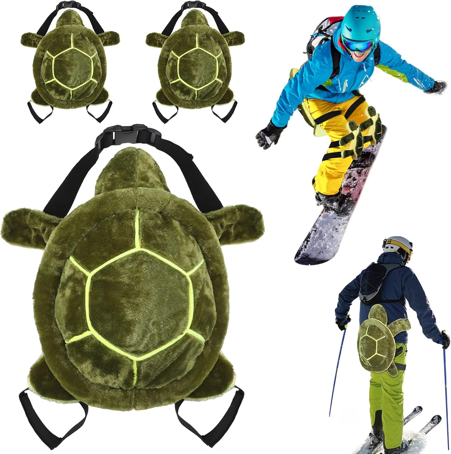 Cute Turtle 3D Hip Protectors Set for Skiing & Skating