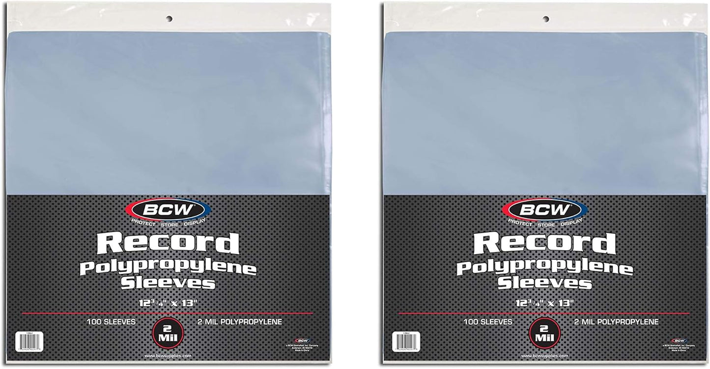 BCW 33 RPM Record Sleeves for Ultimate Vinyl Jacket Protection
