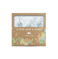 Blue Elephant Pair and a Spare Blankie Set - Soft Trio for Baby
