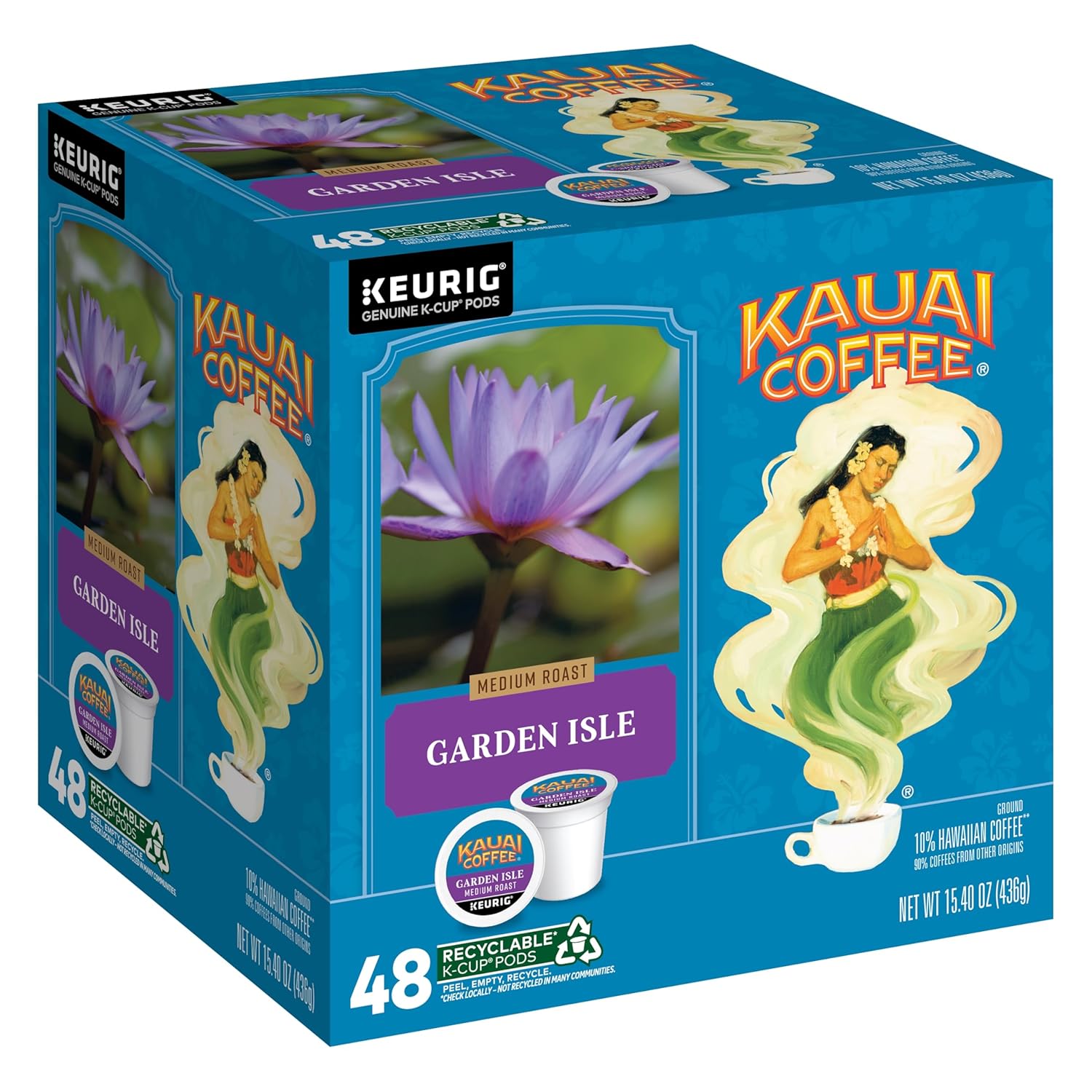 Kauai Coffee K-Cup Pods for Keurig Brewers - Medium Roast Bliss