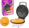 CucinaPro Heart Eyes Emoji Mini Waffle Maker
