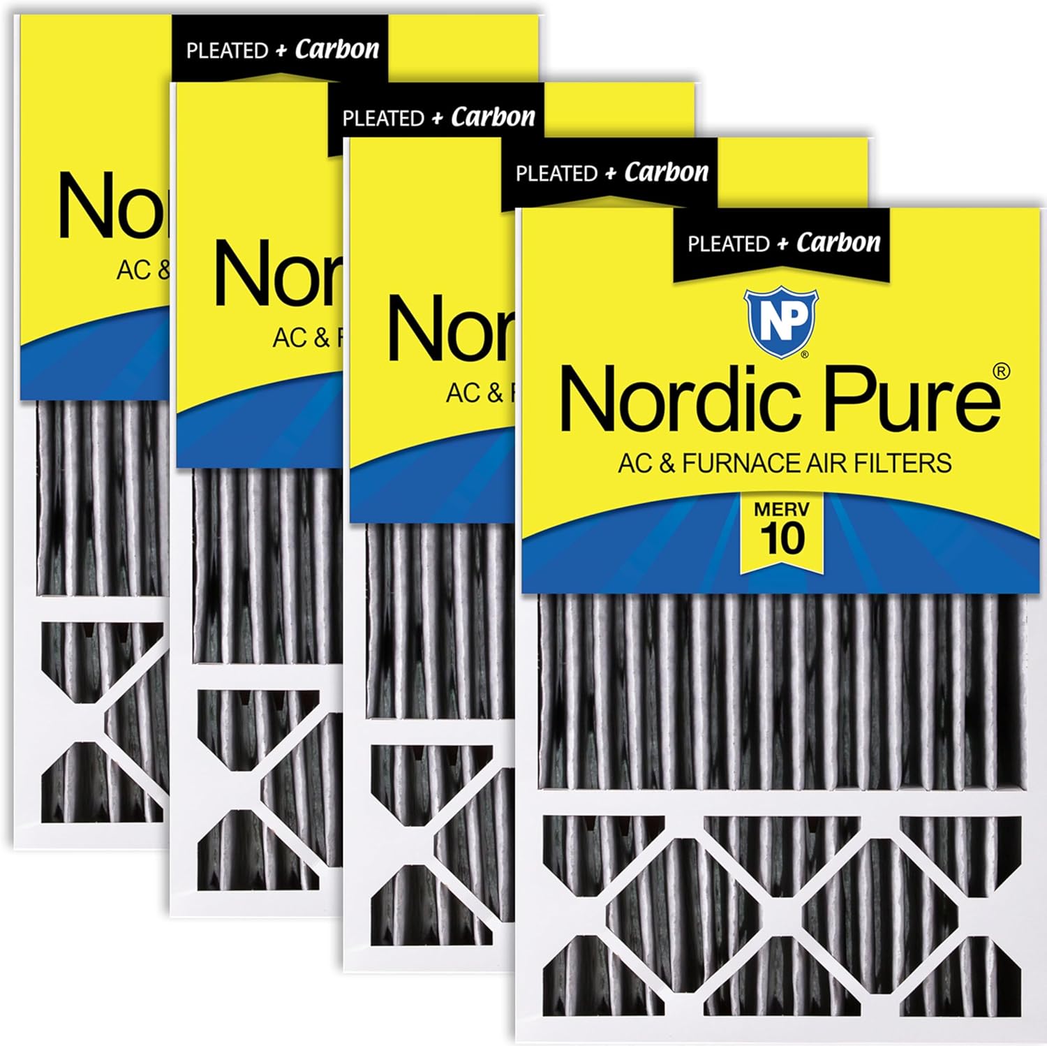 Nordic Pure 16x25x5 Honeywell Replacement Air Filters 4 Pack