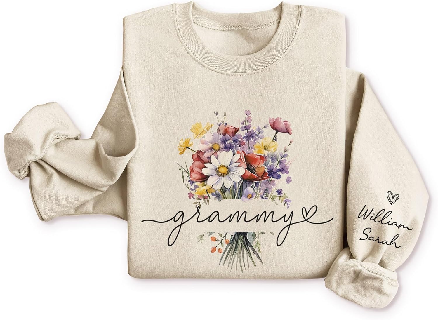 Personalized Mama Sweatshirt with Custom Kid Names