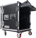 Sound Town 12U PA DJ Pro Audio Rack Case - Tour Grade Protection