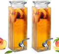 Kook Glass Drink Dispenser with Leak-Proof Stainless Steel Spigot