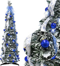 4FT Pop up Christmas Tree Pre-lit Mini Pencil Tree - Easy Setup