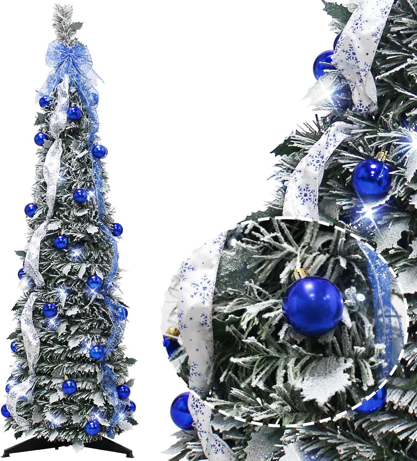 4FT Pop up Christmas Tree for Indoor Decoration with Lights