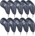 Craftsman Golf Magnetic Iron Headcovers with Large Numbers - Secure PU