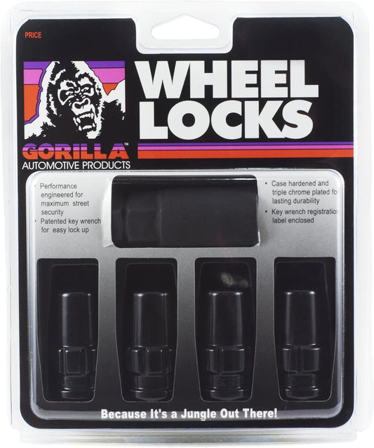 Gorilla Automotive 76691NBC Black Wheel Lock Set for Security