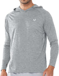 Men's UPF 50+ Hoodie Sun Protection Rash Guard - Lightweight