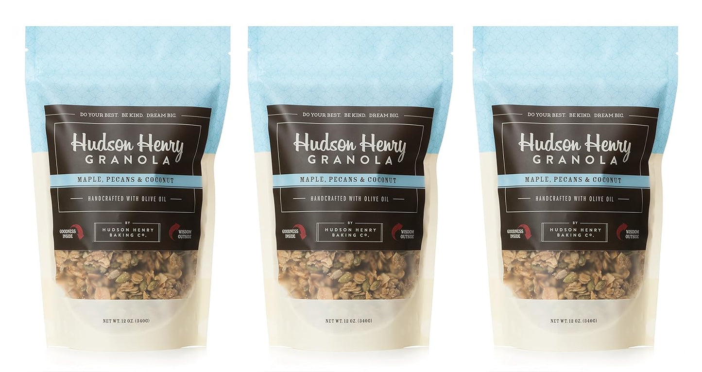 Hudson Henry Granola Maple Pecan Coconut - Delicious Snack Option