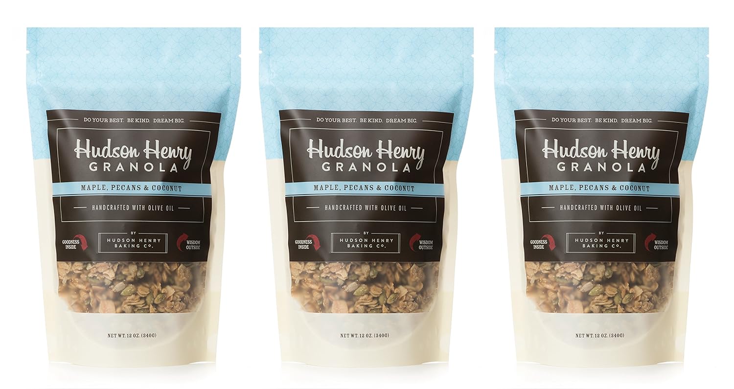 Hudson Henry Granola Maple Pecan Coconut - Delicious Snack Option