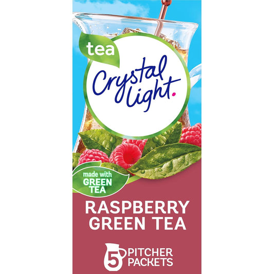 Crystal Light Raspberry Green Tea Powdered Drink Mix, 60 Pack