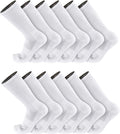 TCK Moisture Wicking Work Crew Socks - Cushioned All-Day Comfort