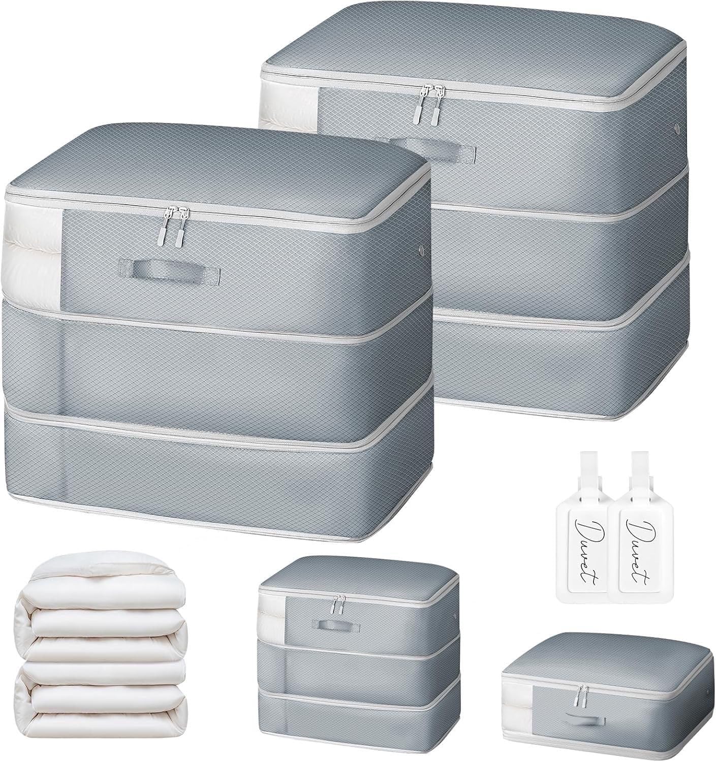 DIMJ Comforter Storage Bag - Large Capacity Compression Bags