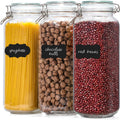 Large 92oz Glass Jars with Airtight Lid for Food Storage