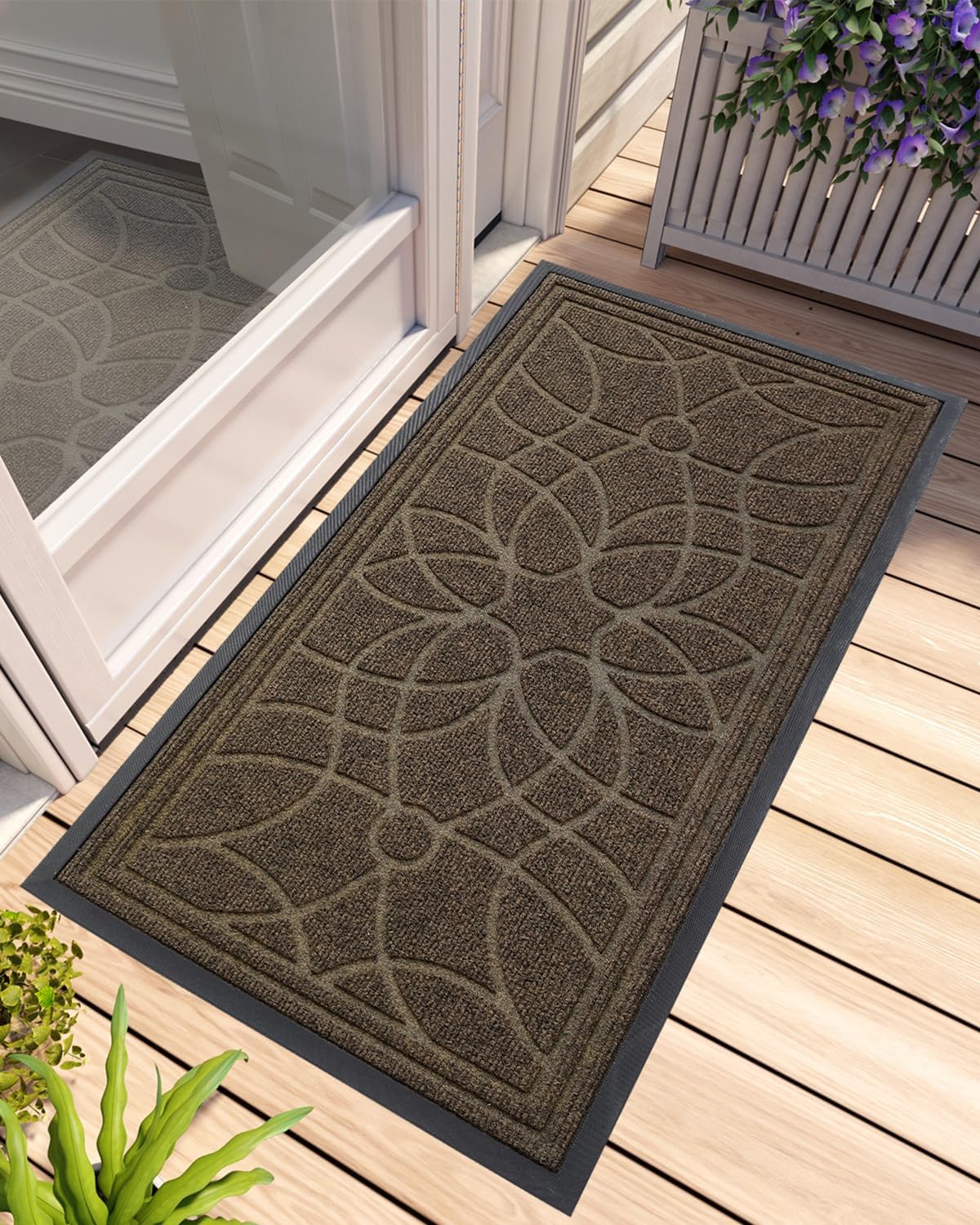 Heavy Duty Non Slip Low Profile Doormat for Entryway Use