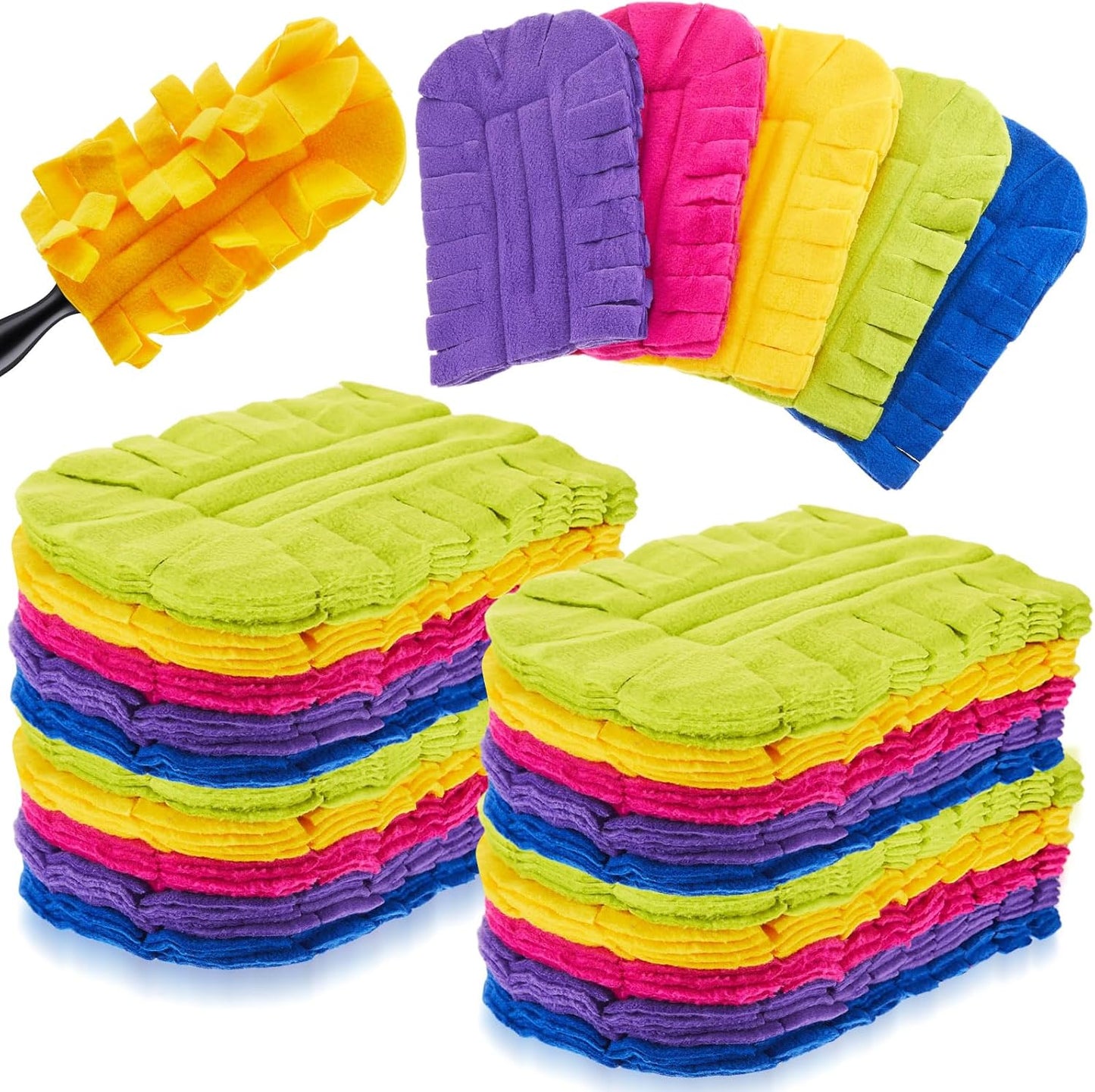 40 Pcs Duster Refill Reusable Fleece Pads for Multi Surface Cleaning