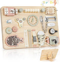 Joyreal Montessori Large Busy Board with Stand - Engaging Fine Motor