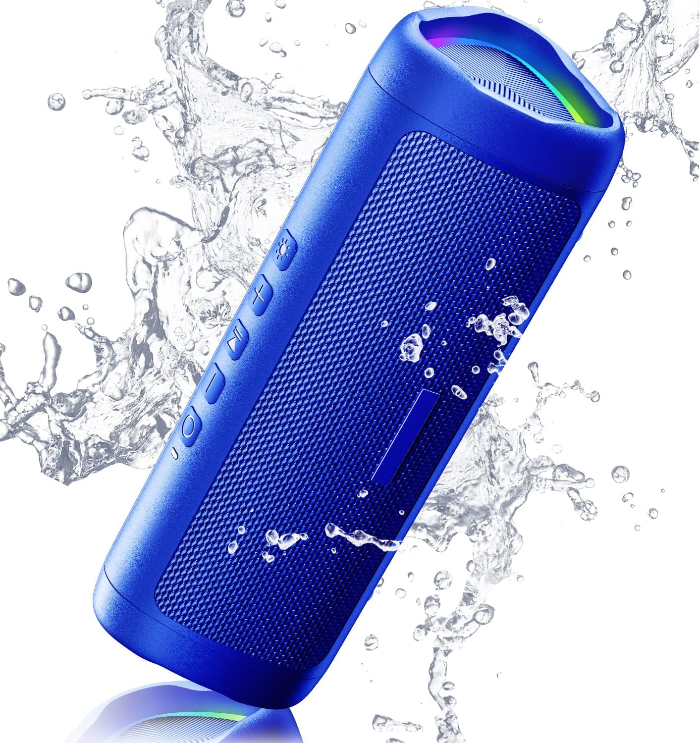 HD Sound Portable Bluetooth Speakers - 20H Playtime, Waterproof, TWS Pairing