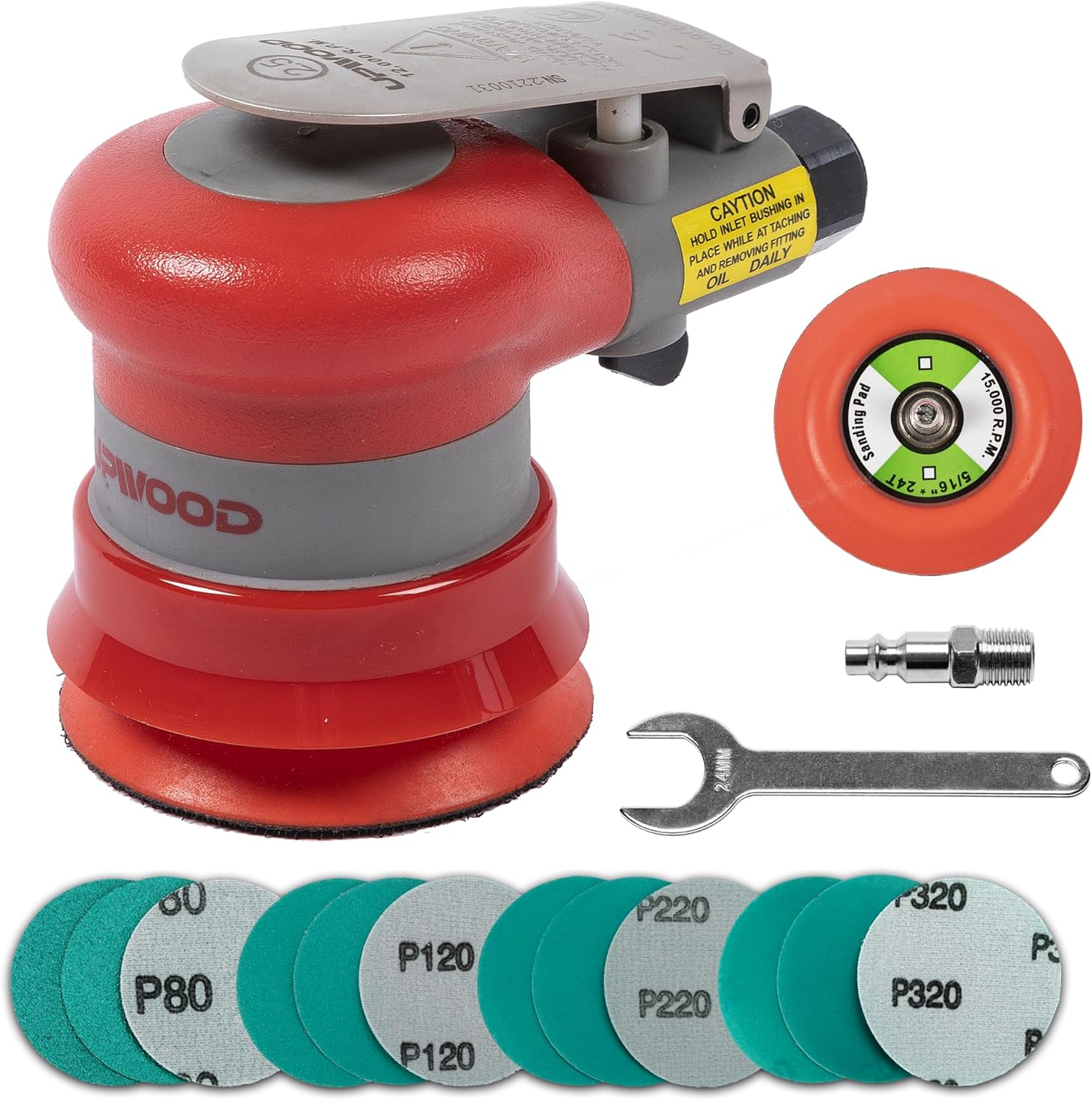 Pneumatic Random Orbital Sander for Smooth Finishing Work