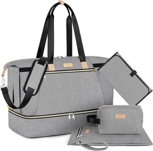 ITIEZY Diaper Bag Tote - Large Mommy Bag with Changing Pad