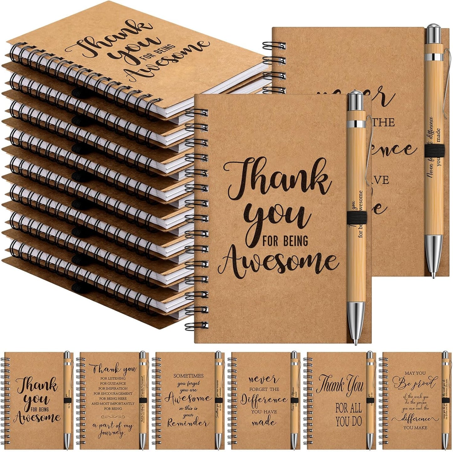 Tenceur 50 Pack Motivational Notebooks