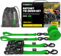 Rhino USA Ratchet Straps Heavy Duty Kit 1.6 in x 8 ft - Secure Hauling