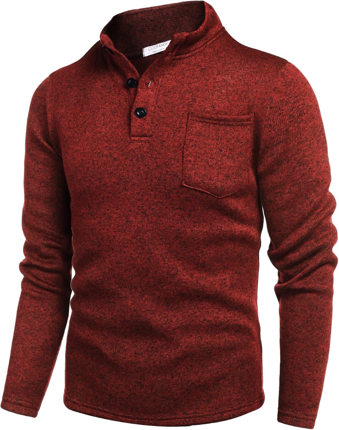 COOFANDY Men's Casual Henley Pullover Sweatshirt for Style