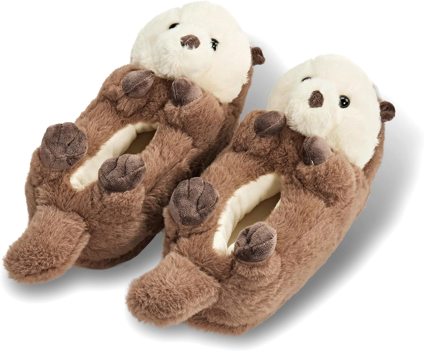 Funny Animal Hug Plush Slippers for Women - Cozy and Cute