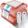 Electric Heated Blanket Queen Size - UltraCozy Flannel & Sherpa