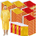Handepo 150 Pack Adult Rain Ponchos with Hood - Bulk Disposable